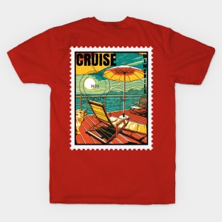 Art Deco Cruise Deck - Caribbean Sun Unisex T-Shirt